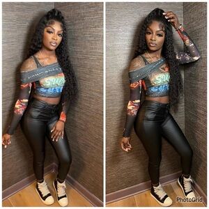 Stylish Graphic Crop Top